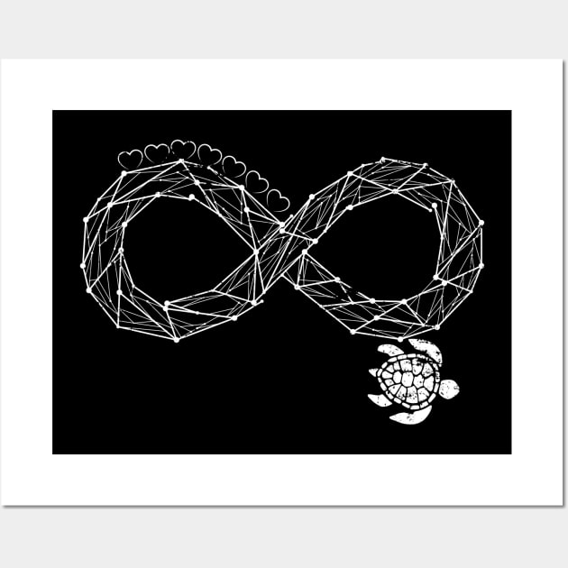 Infinity Love Turtle Wall Art by shirtsyoulike